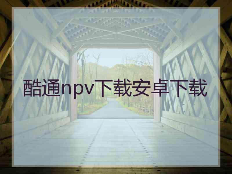 酷通npv下载安卓下载