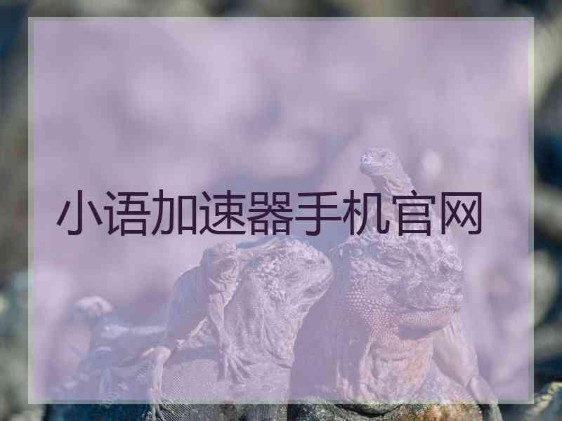 小语加速器手机官网