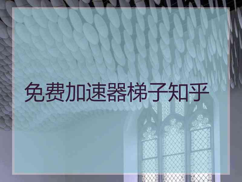 免费加速器梯子知乎