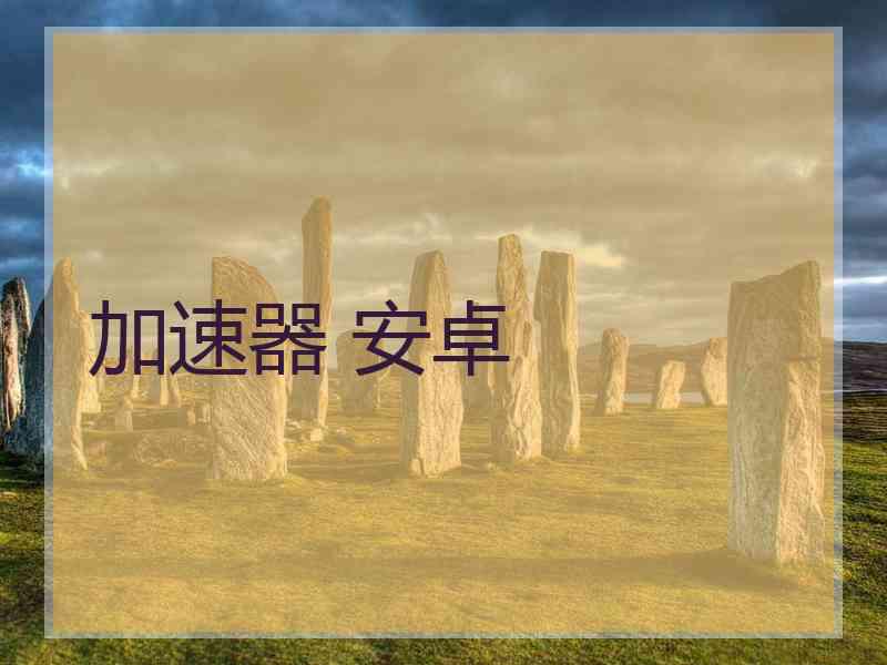 加速器 安卓