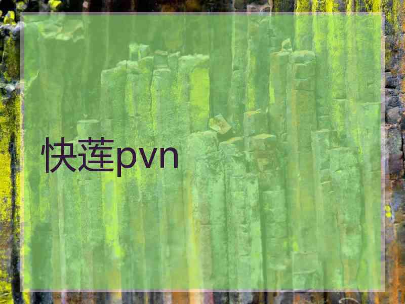 快莲pvn