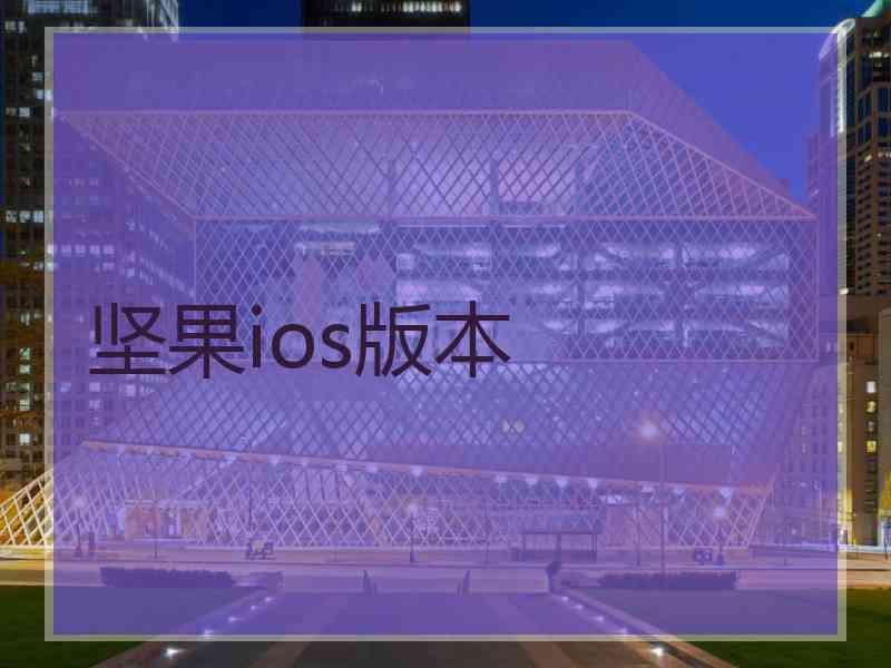 坚果ios版本