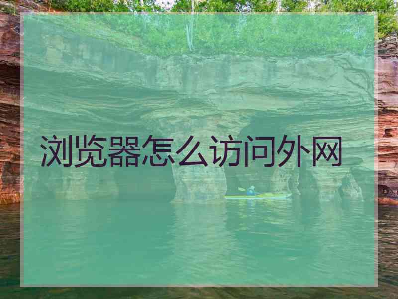 浏览器怎么访问外网