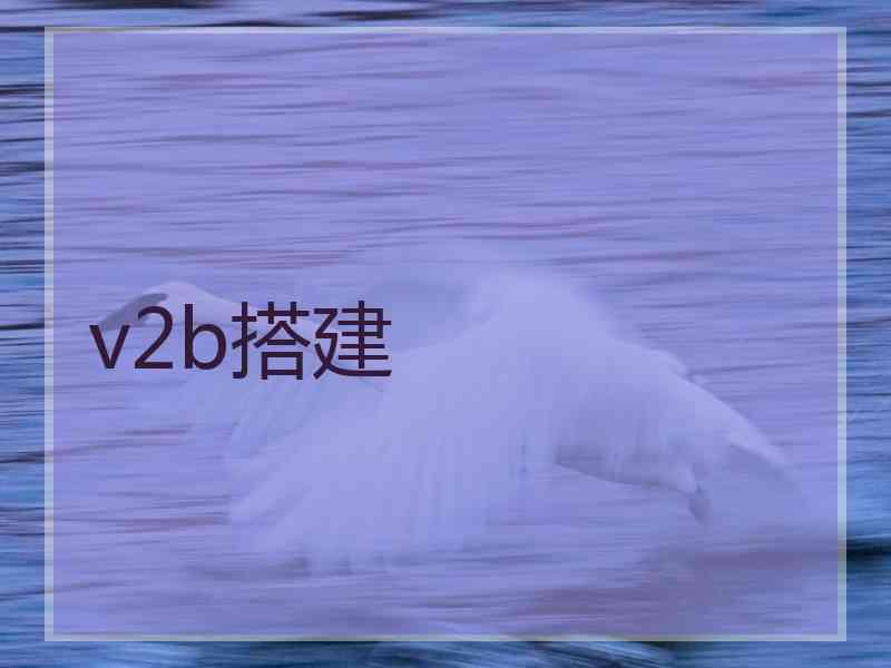 v2b搭建