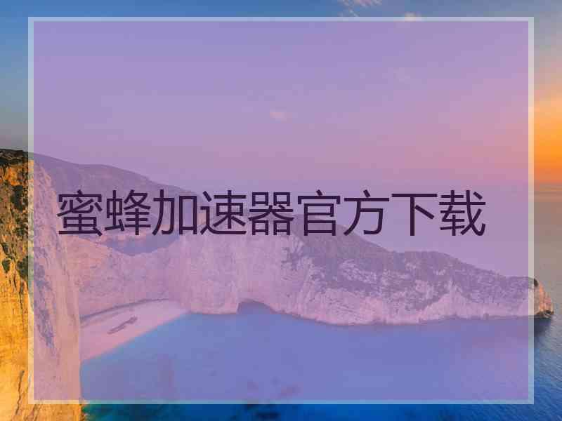蜜蜂加速器官方下载