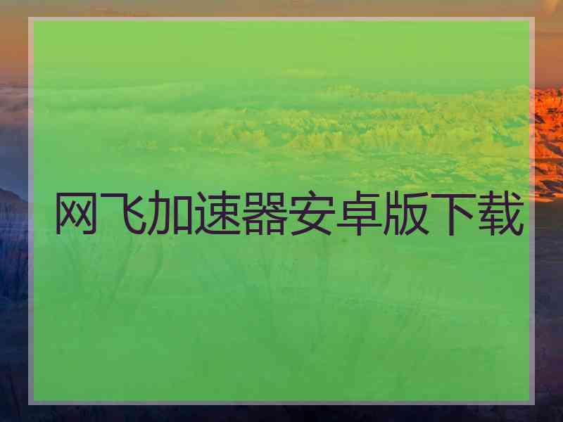 网飞加速器安卓版下载
