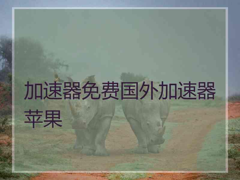加速器免费国外加速器苹果
