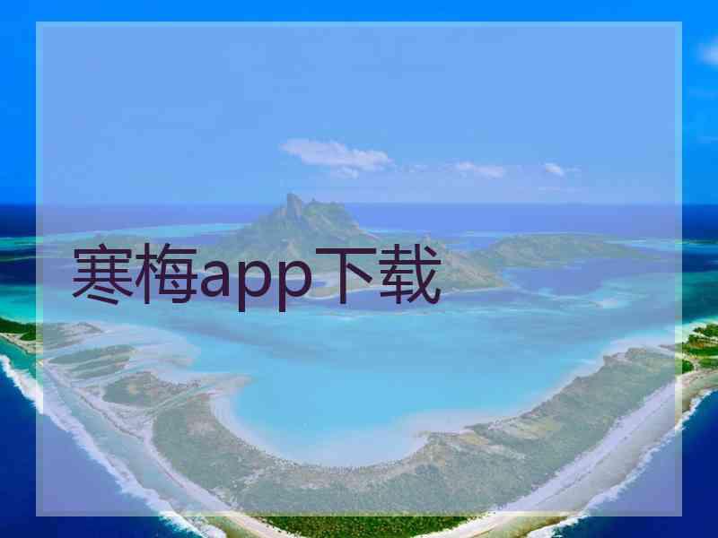 寒梅app下载
