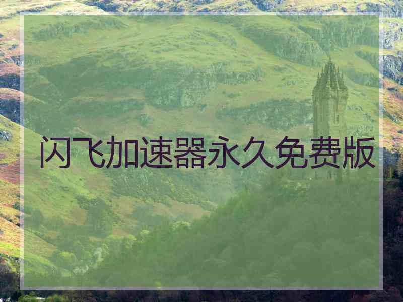 闪飞加速器永久免费版