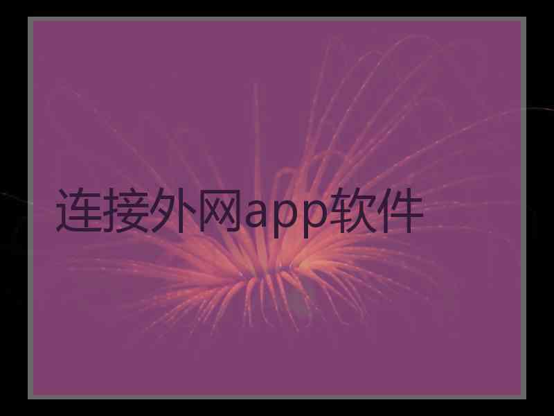 连接外网app软件