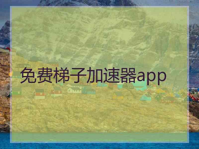 免费梯子加速器app