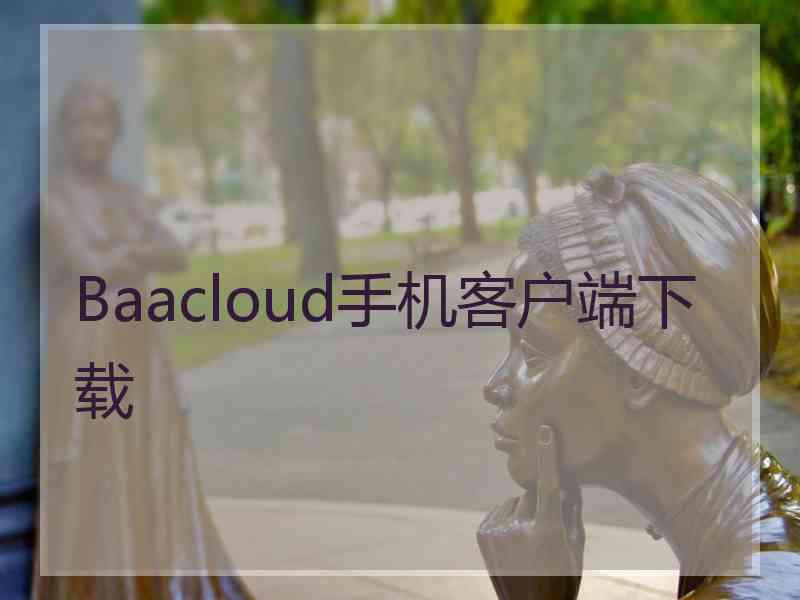 Baacloud手机客户端下载