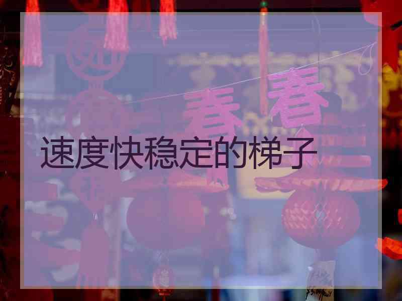 速度快稳定的梯子