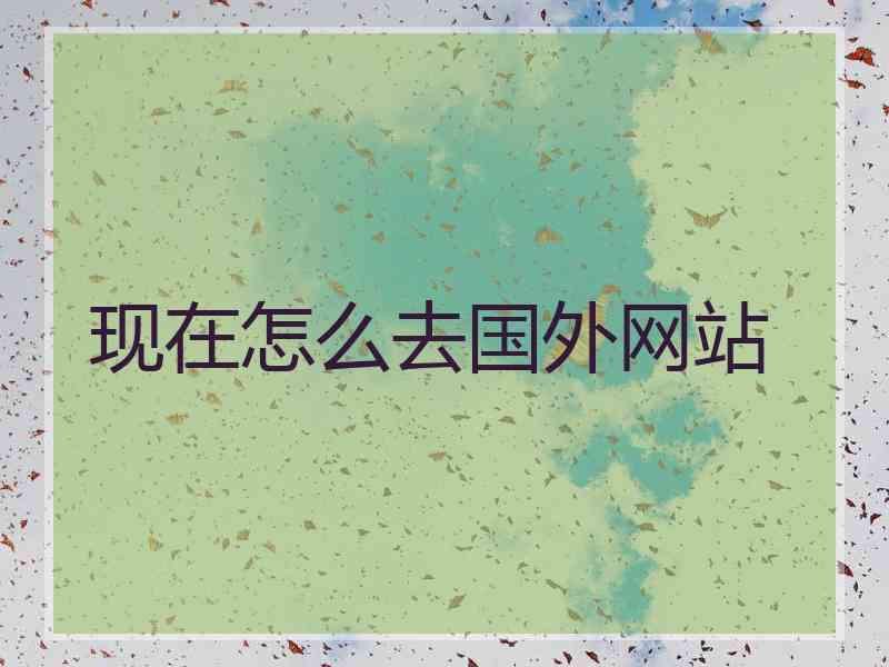 现在怎么去国外网站