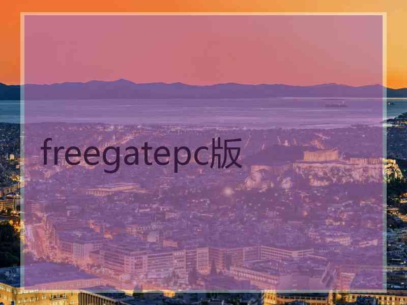 freegatepc版