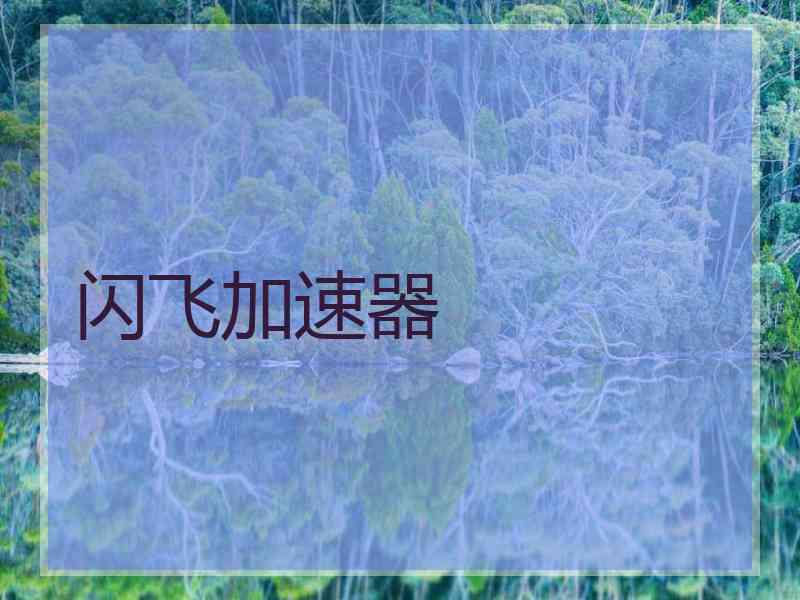 闪飞加速器