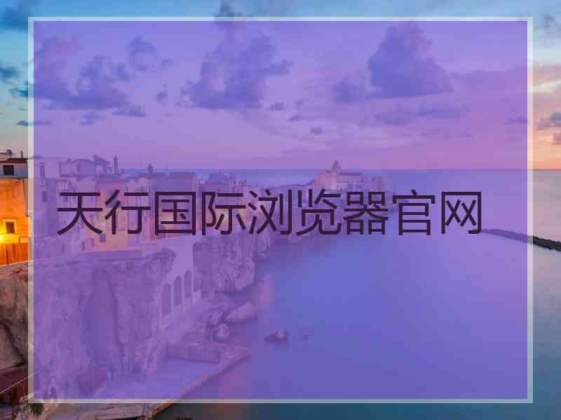 天行国际浏览器官网