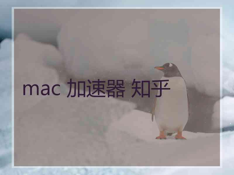 mac 加速器 知乎