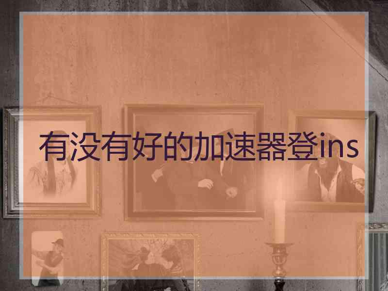 有没有好的加速器登ins