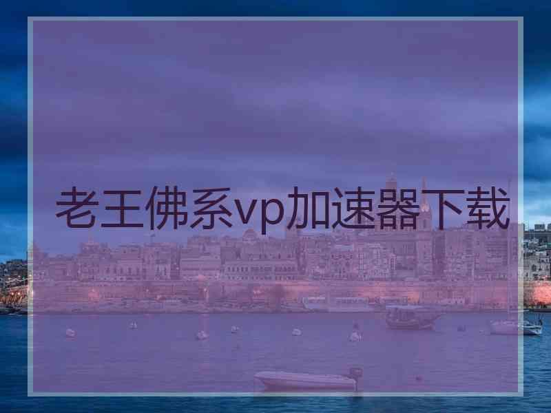 老王佛系vp加速器下载
