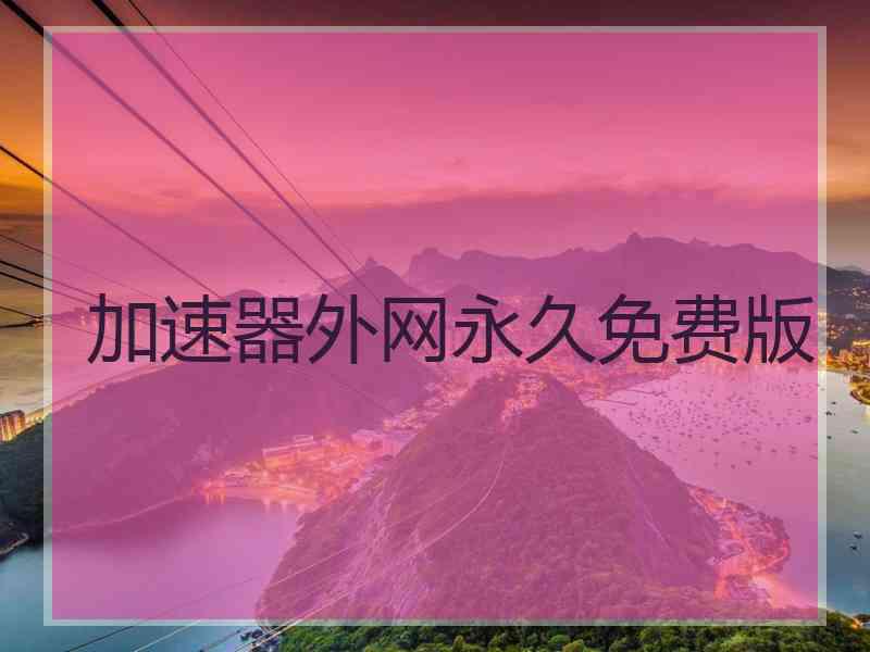 加速器外网永久免费版