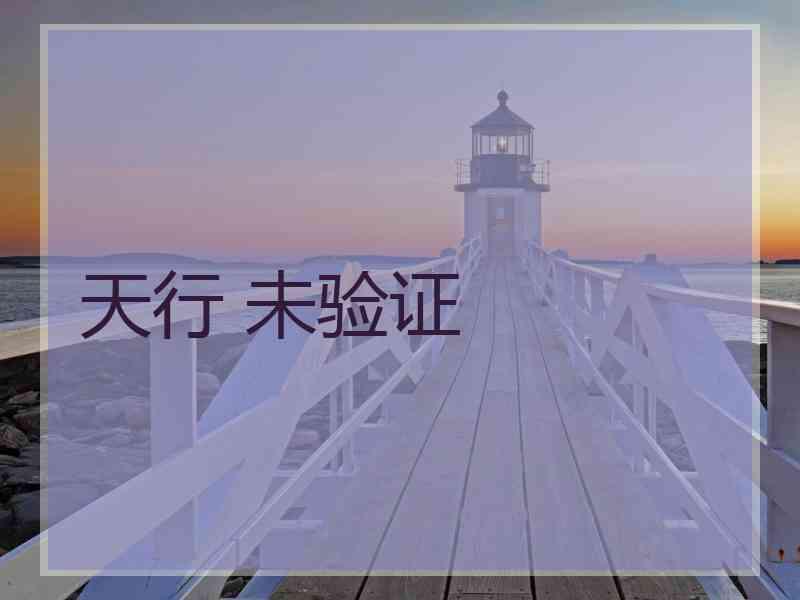 天行 未验证