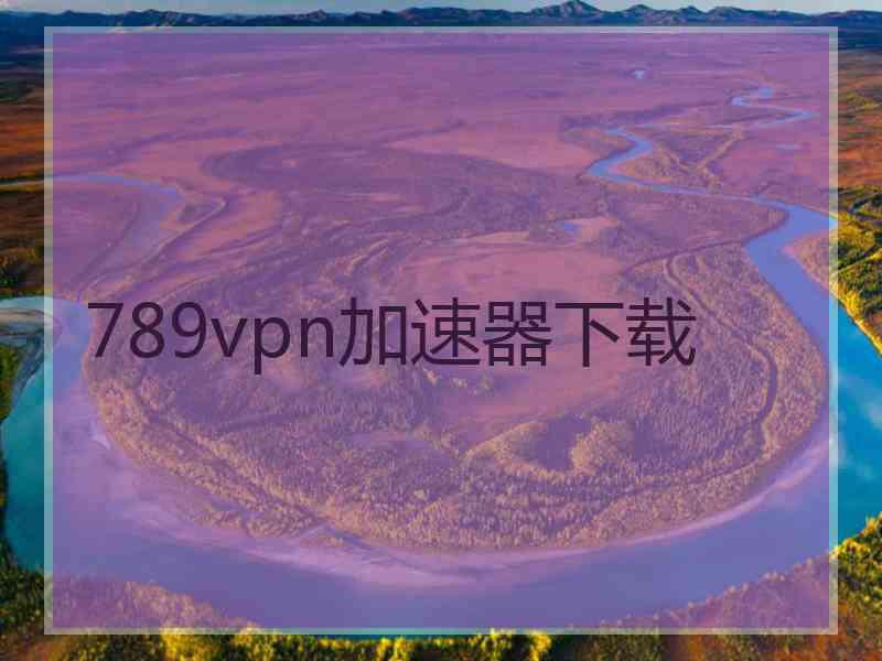 789vpn加速器下载
