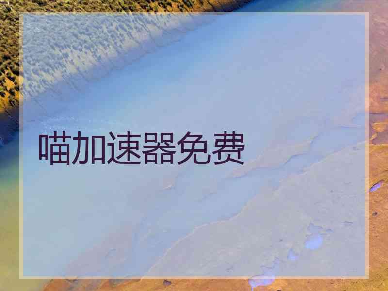 喵加速器免费