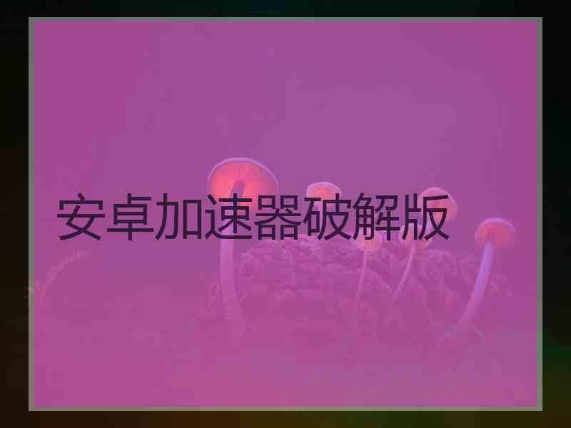 安卓加速器破解版