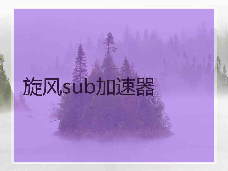 旋风sub加速器