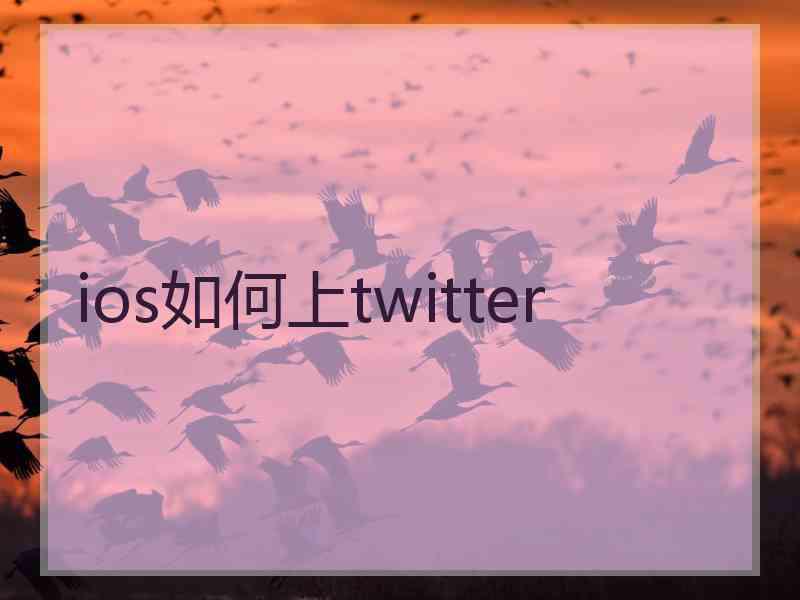 ios如何上twitter