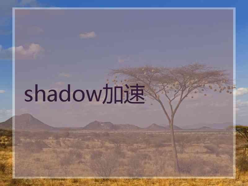 shadow加速