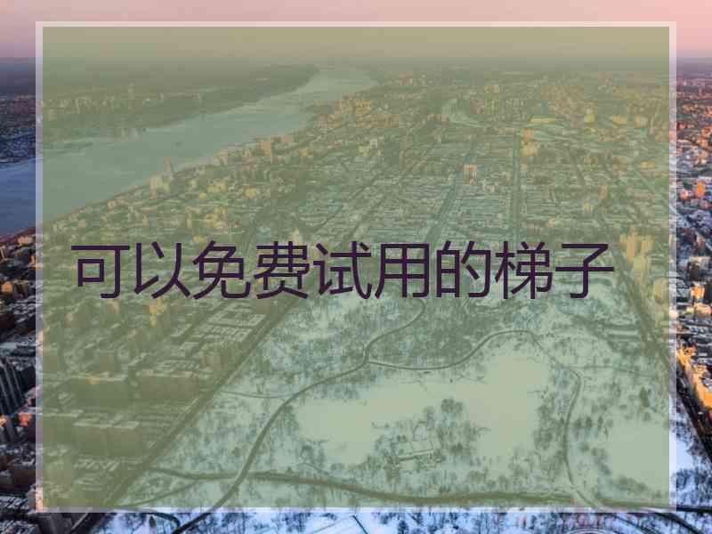 可以免费试用的梯子