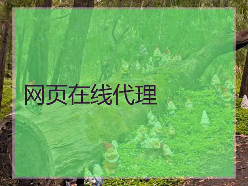 网页在线代理