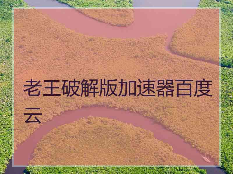 老王破解版加速器百度云