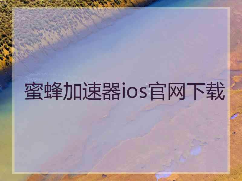 蜜蜂加速器ios官网下载