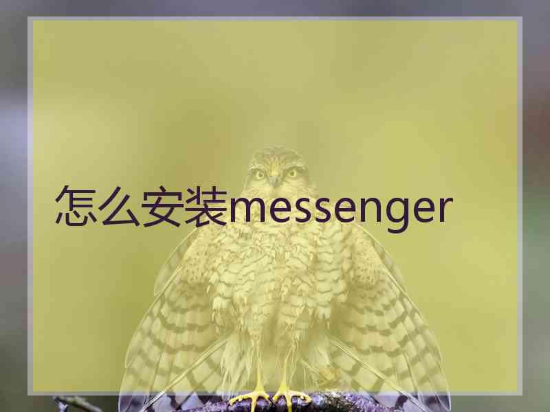 怎么安装messenger
