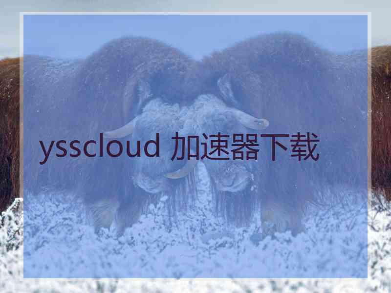 ysscloud 加速器下载
