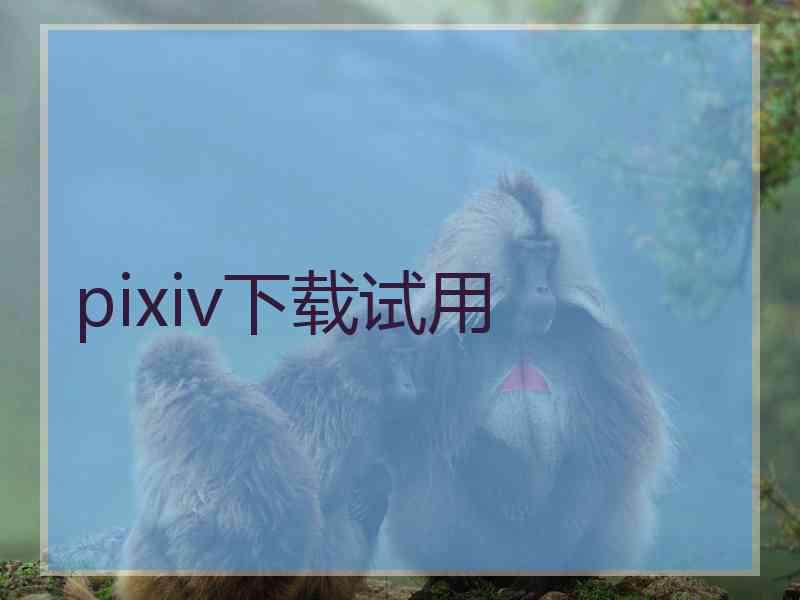 pixiv下载试用