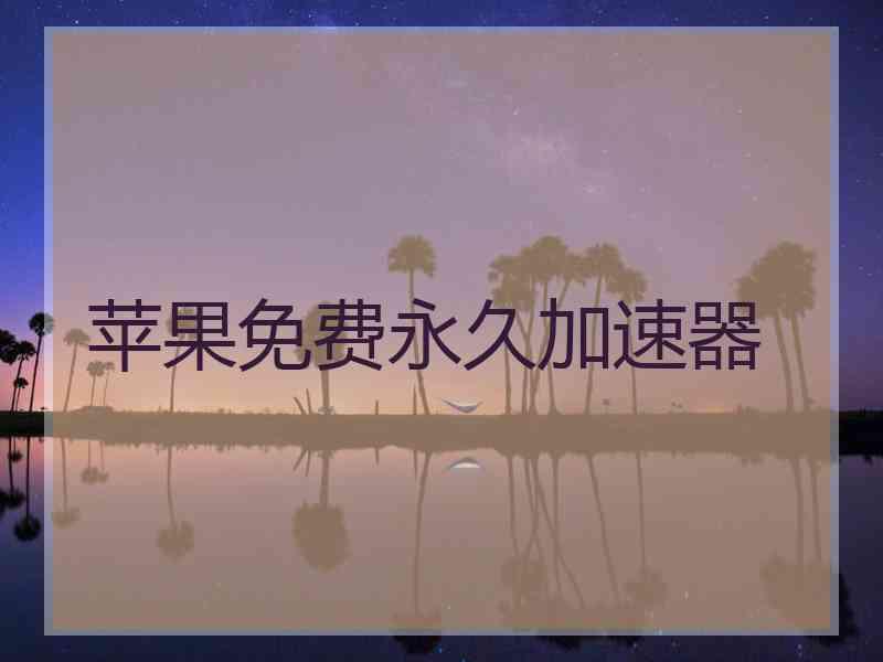苹果免费永久加速器