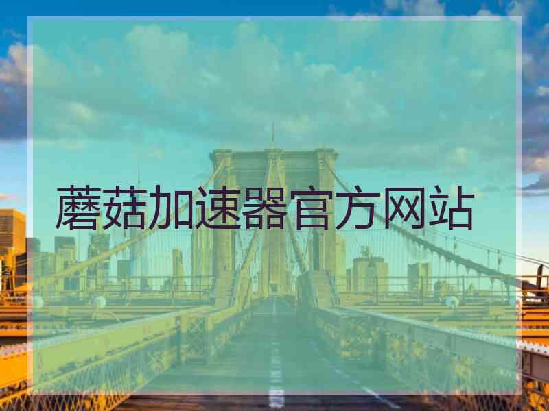 蘑菇加速器官方网站