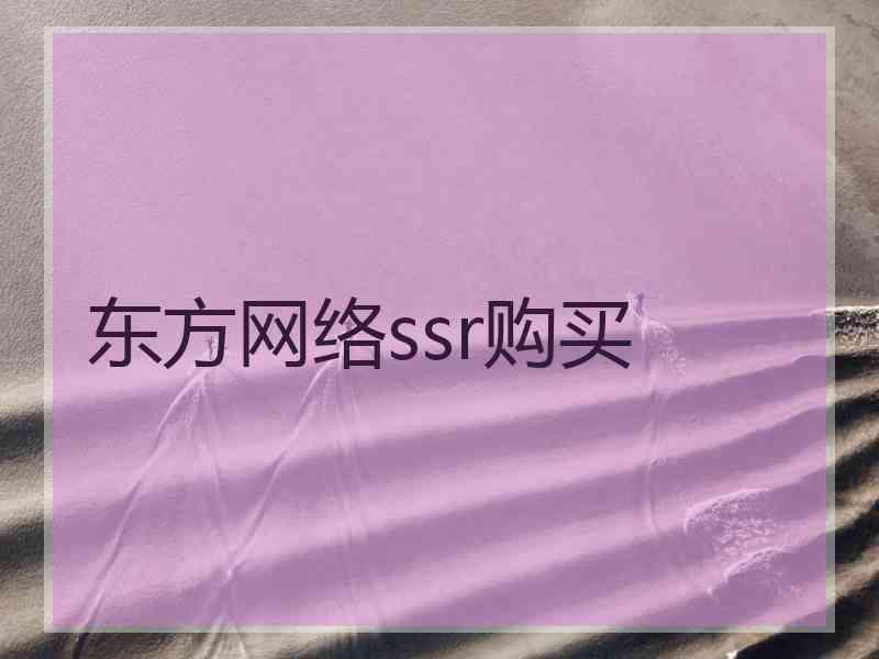 东方网络ssr购买