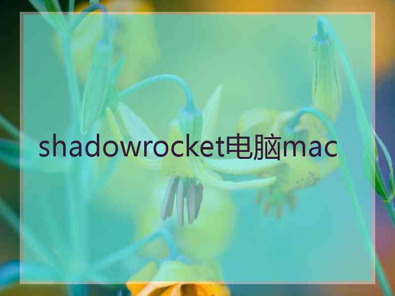 shadowrocket电脑mac