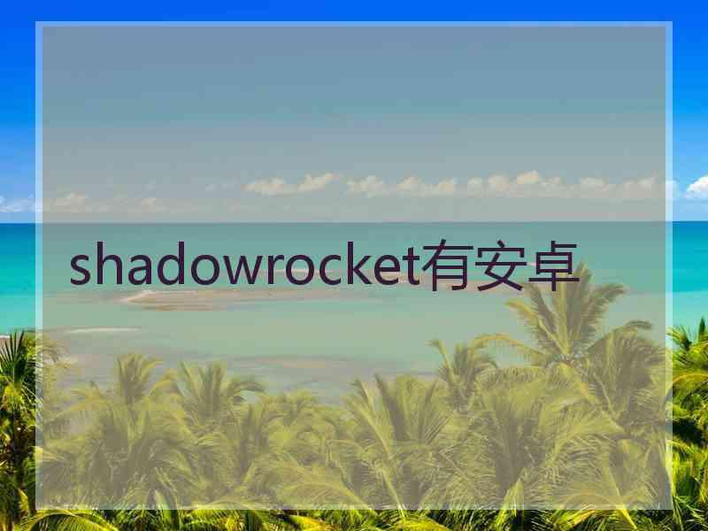 shadowrocket有安卓