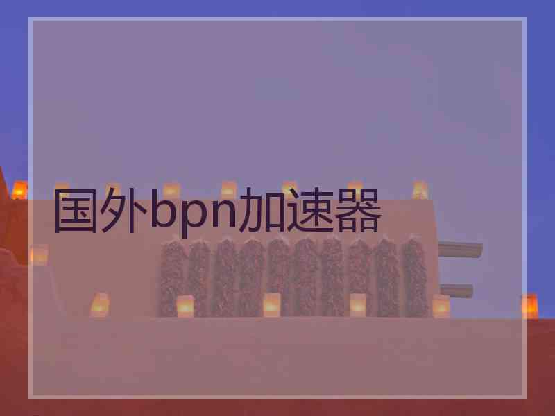 国外bpn加速器