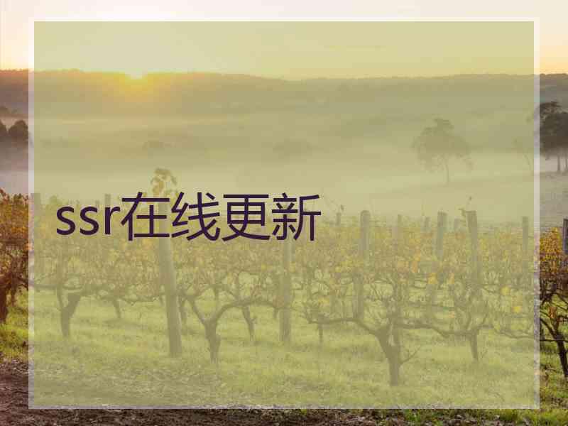 ssr在线更新