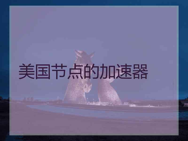美国节点的加速器