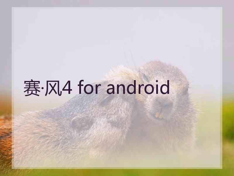 赛·风4 for android