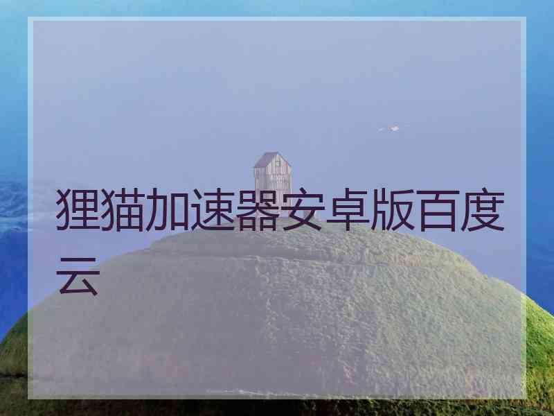 狸猫加速器安卓版百度云