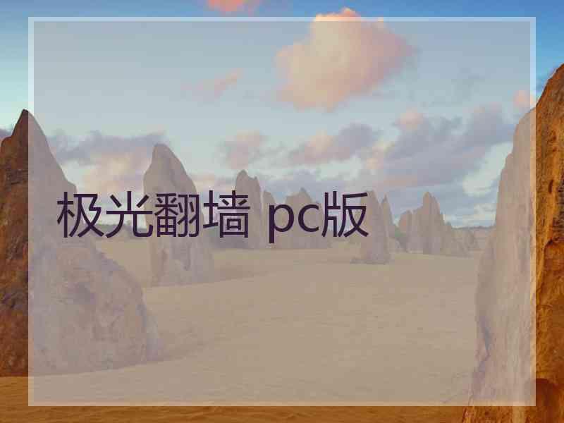极光翻墙 pc版